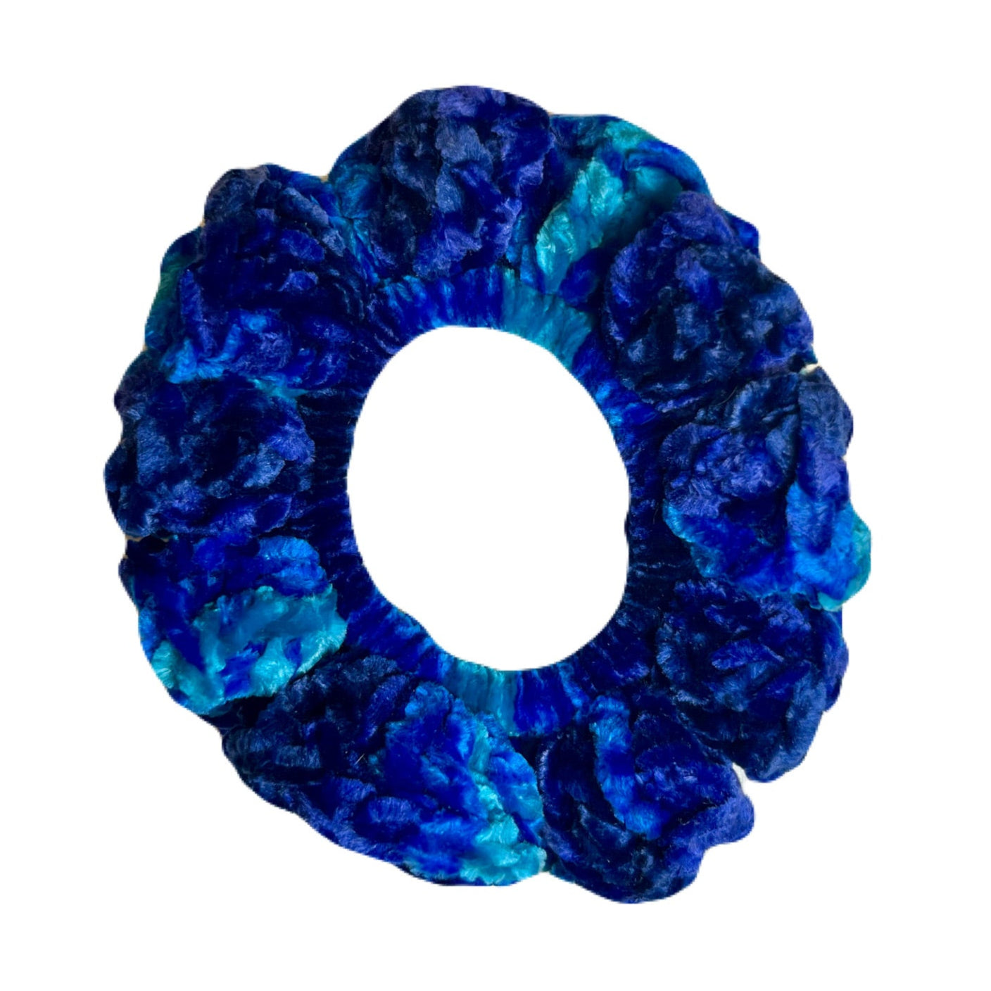 Velvet Scrunchie - Blue Brilliance