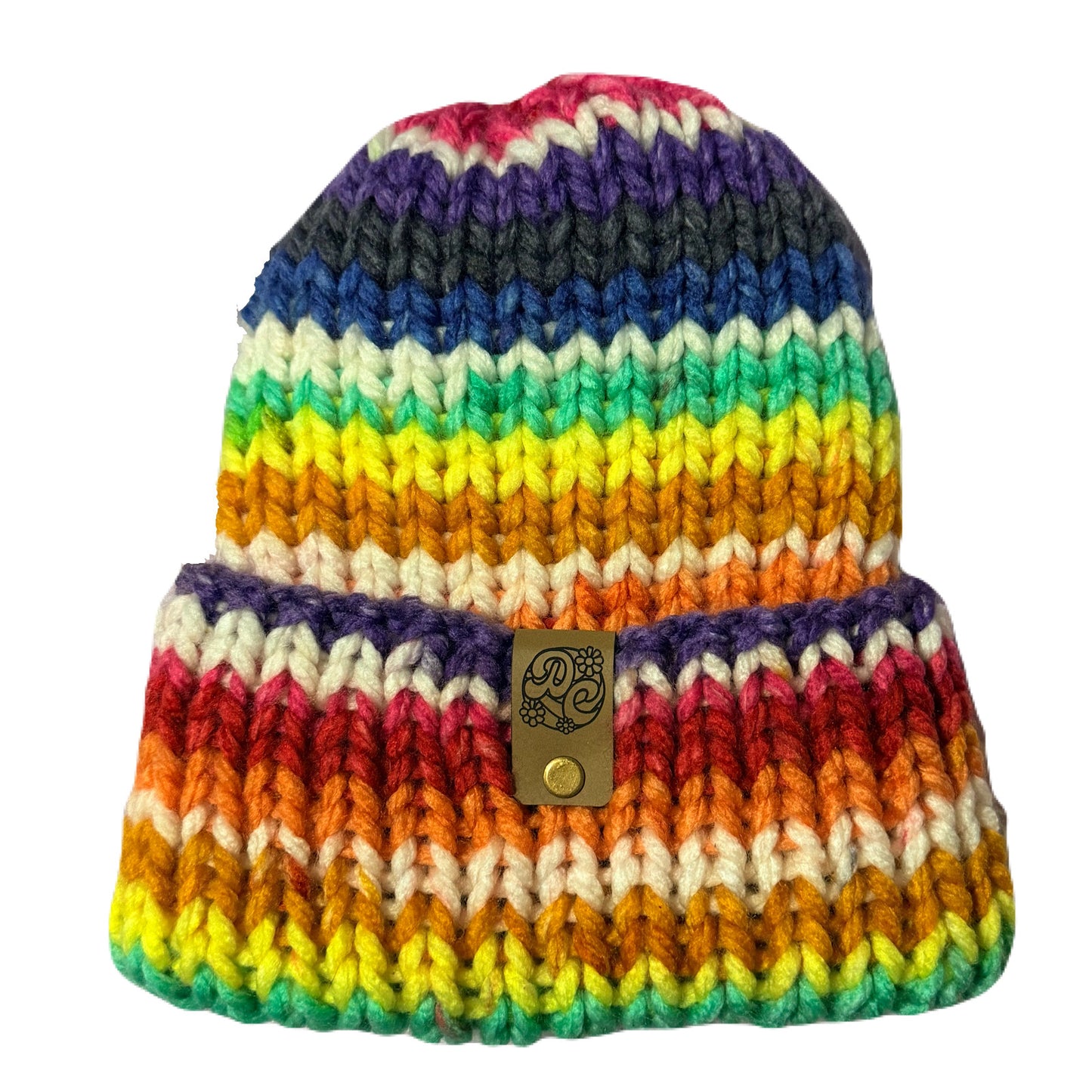 Chunky Knit Beanie - Prism 2