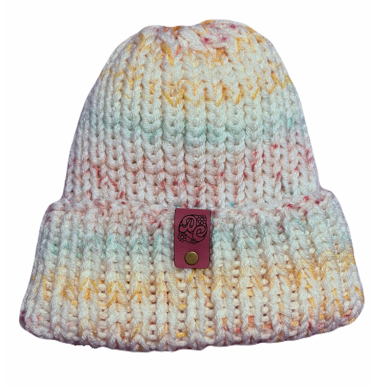 Chunky Knit Beanie - Primary Pastel