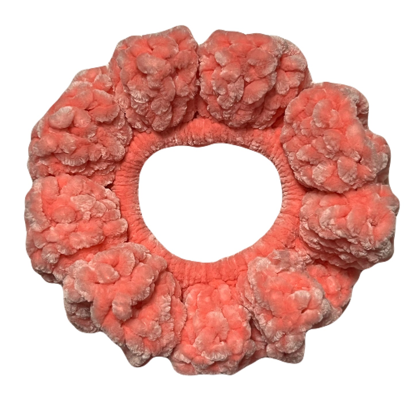Velvet Scrunchie - Coral