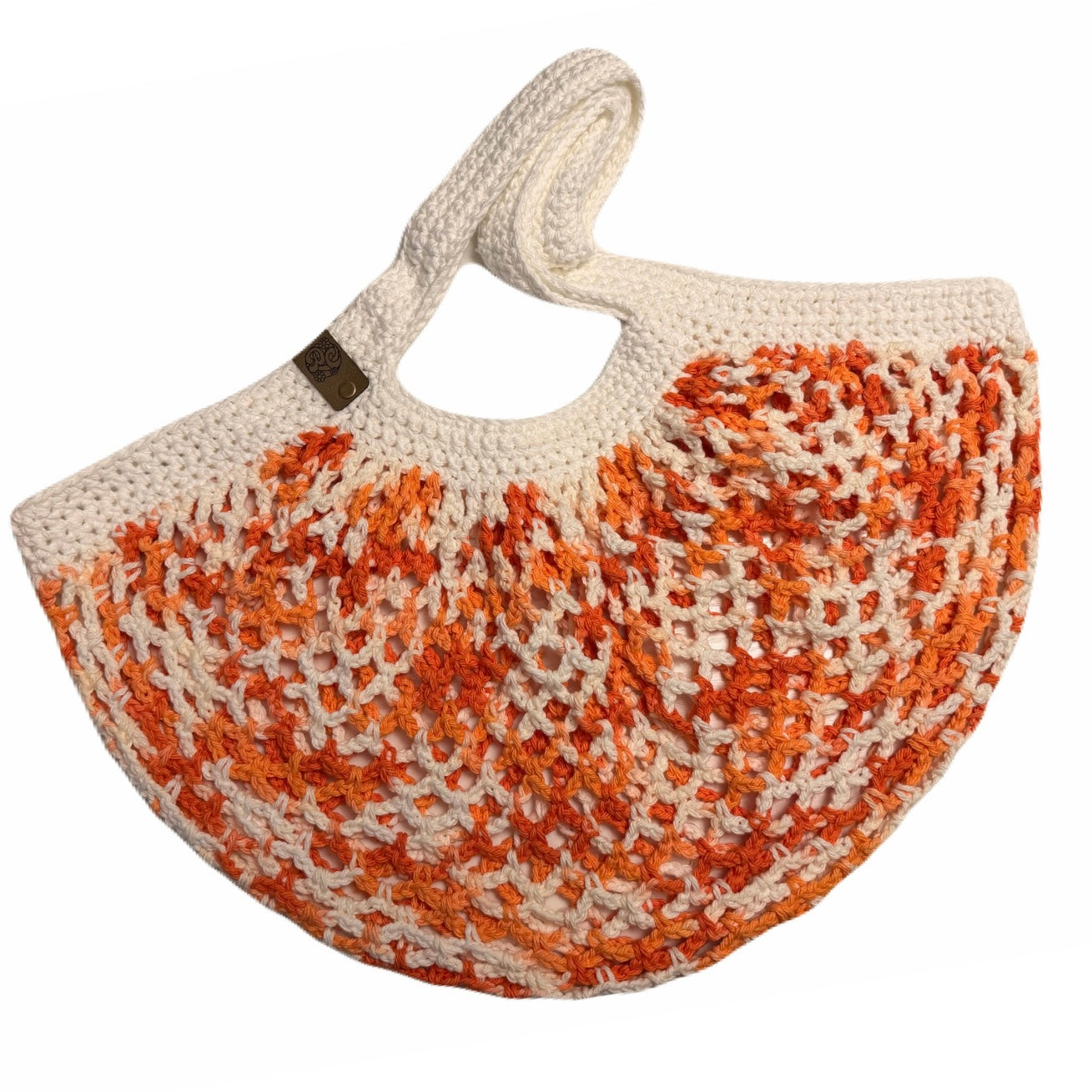 Medium Mesh Market Bag - Creamsicle Ombre