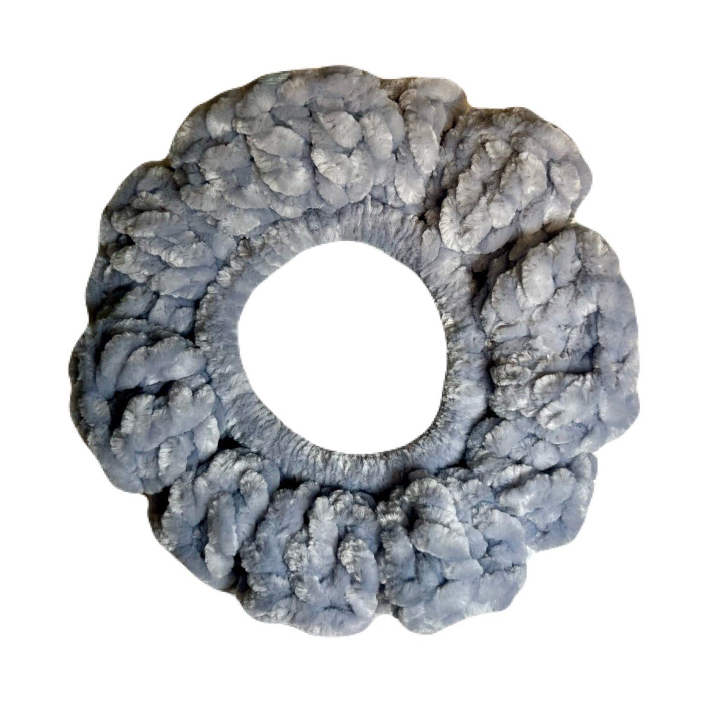 Velvet Scrunchie - Light Grey