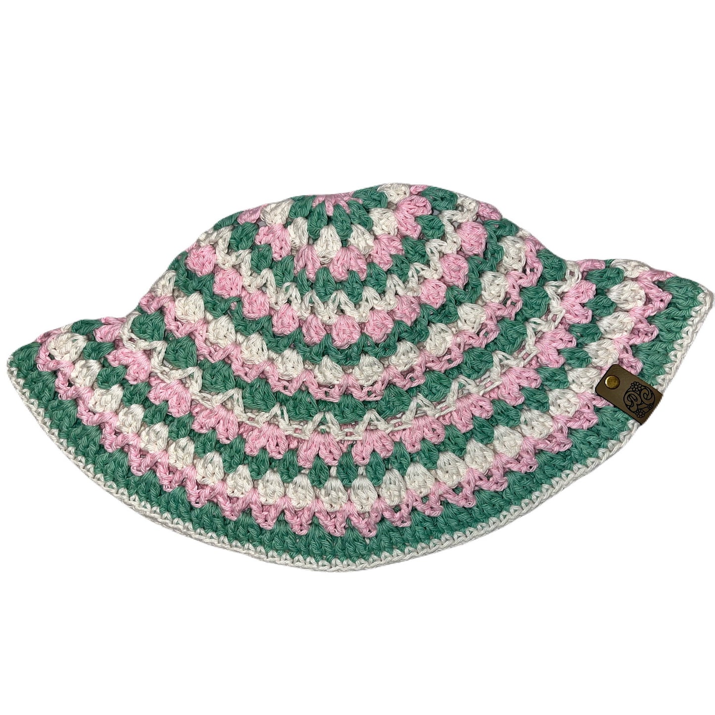 Kelp Bucket Hat - Pink/Jade/Cream