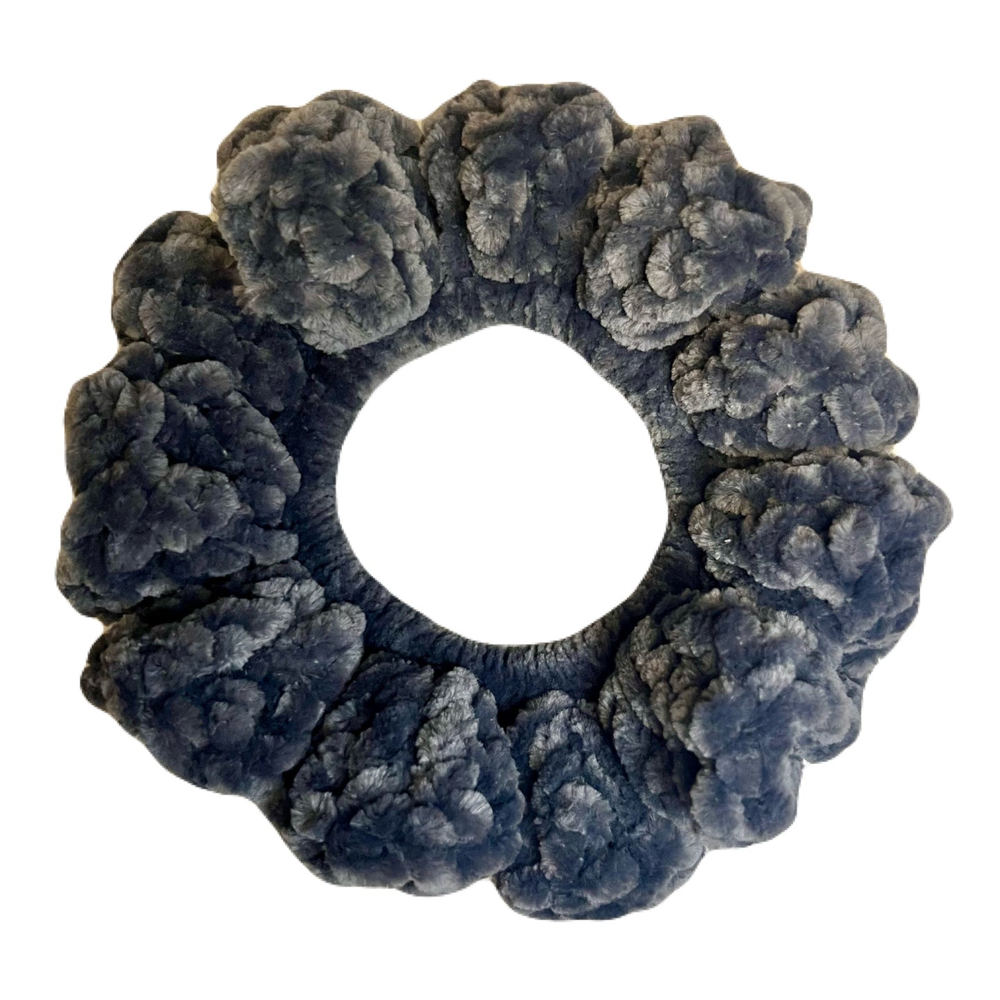 Velvet Scrunchie - Steel