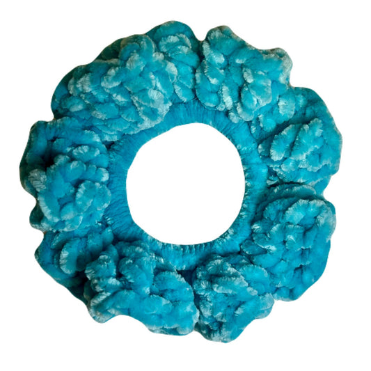 Velvet Scrunchie - Aqua