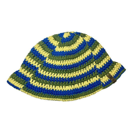 Cotton Bucket Hat - Blue/Yellow/Green