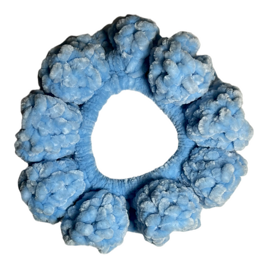 Velvet Scrunchie - Baby Blue