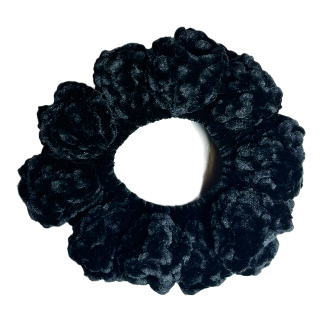 Velvet Scrunchie - Black