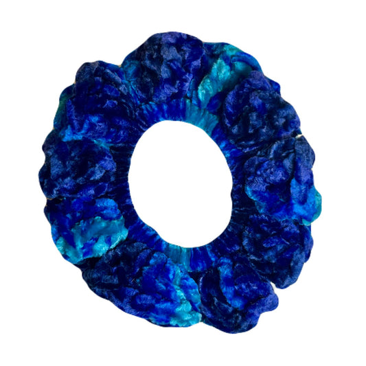 Velvet Scrunchie - Blue Brilliance