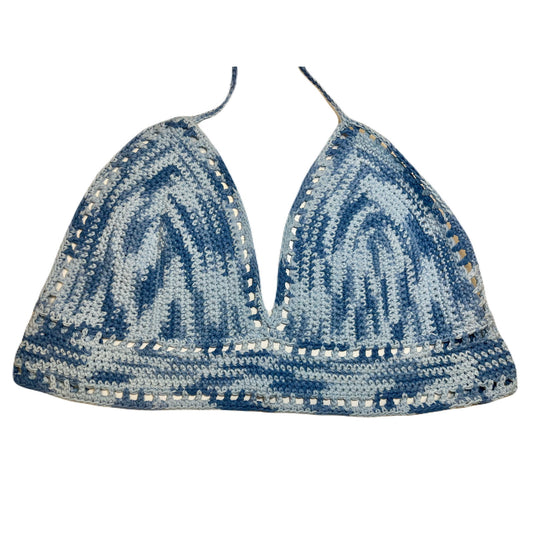Baby Blue Ombre Lily Top - X-Large