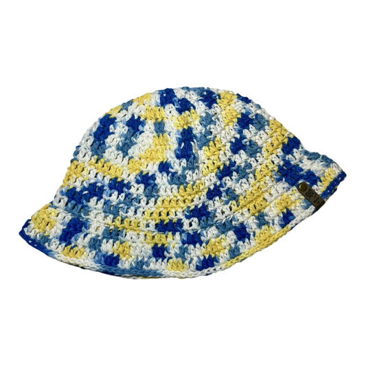 Cotton Bucket Hat - Blue/Yellow