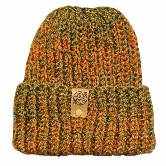 Chunky Knit Beanie - Citrus Punch
