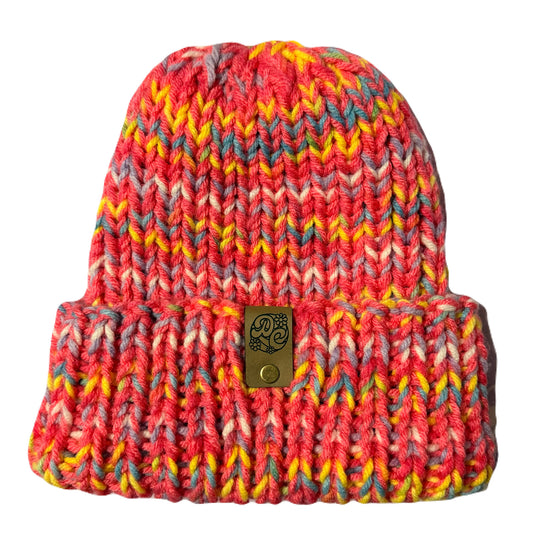 Chunky Knit Beanie - Meadow Flower