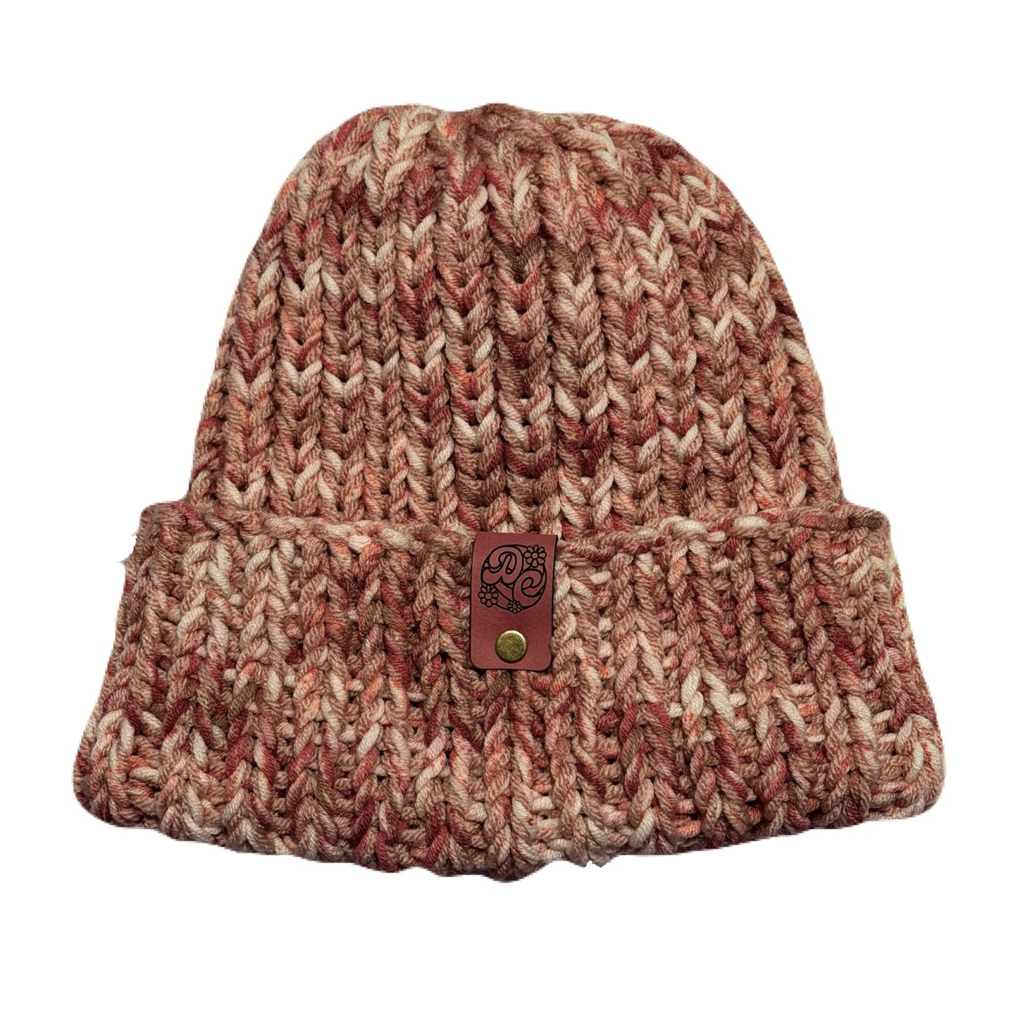 Chunky Knit Beanie - Rose Multi