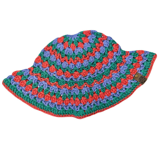 Kelp Bucket Hat - Cornflower/Rainforest/Tangerine
