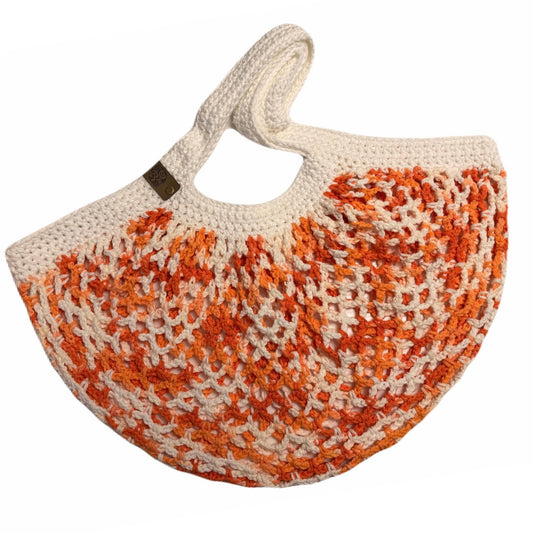 Medium Mesh Market Bag - Creamsicle Ombre