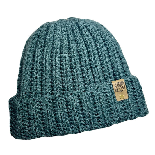 Ribbed Beanie - Dusty Blue