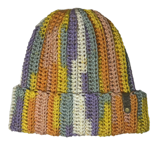 Multicolor Ribbed Beanie - Fun Brights