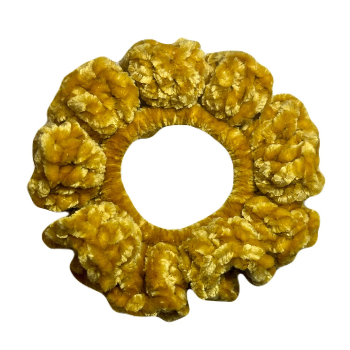 Velvet Scrunchie - Golden Moss