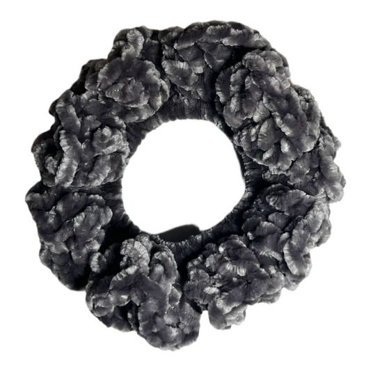 Velvet Scrunchie - Grey