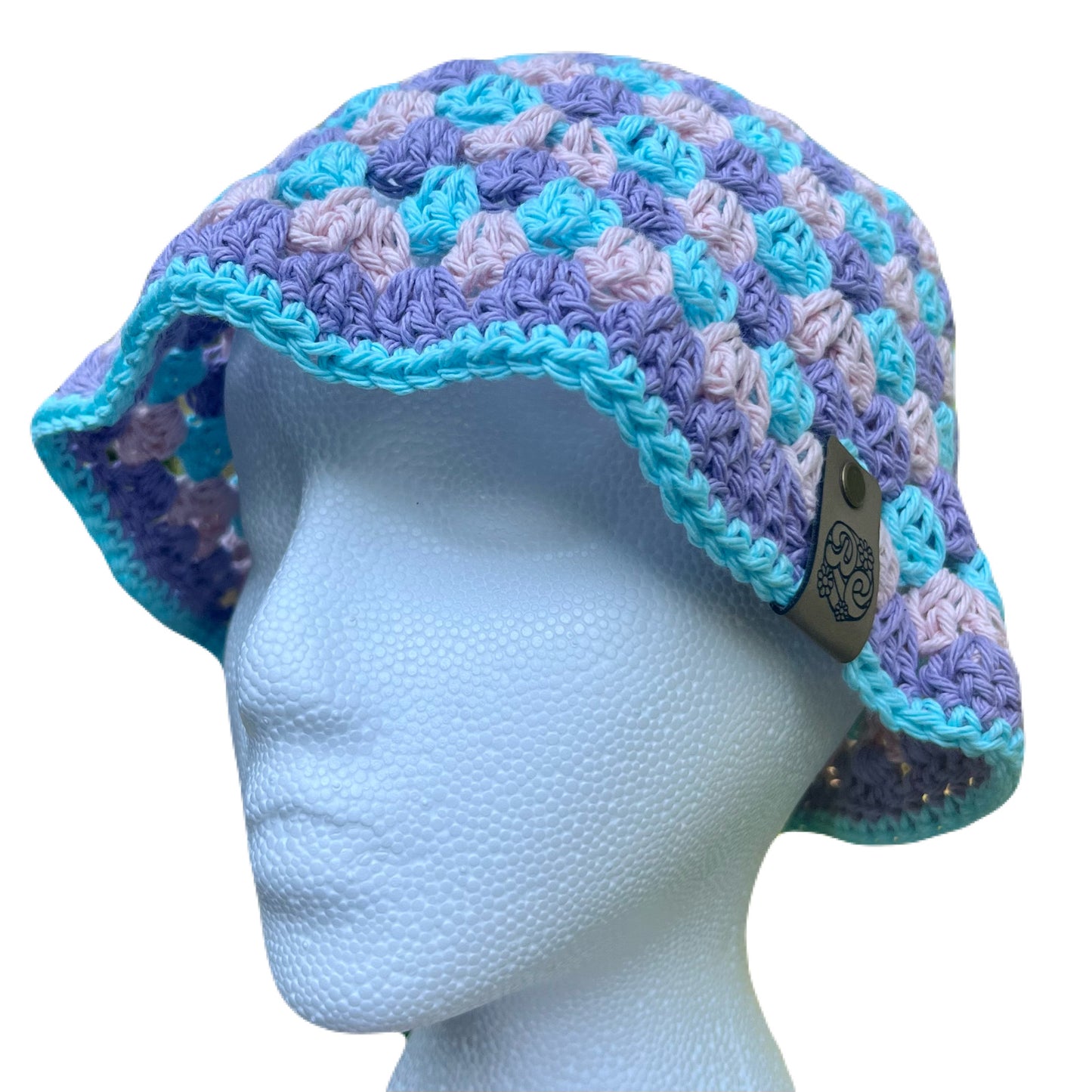 Granny Bucket Hat - Pastel Bi Pride