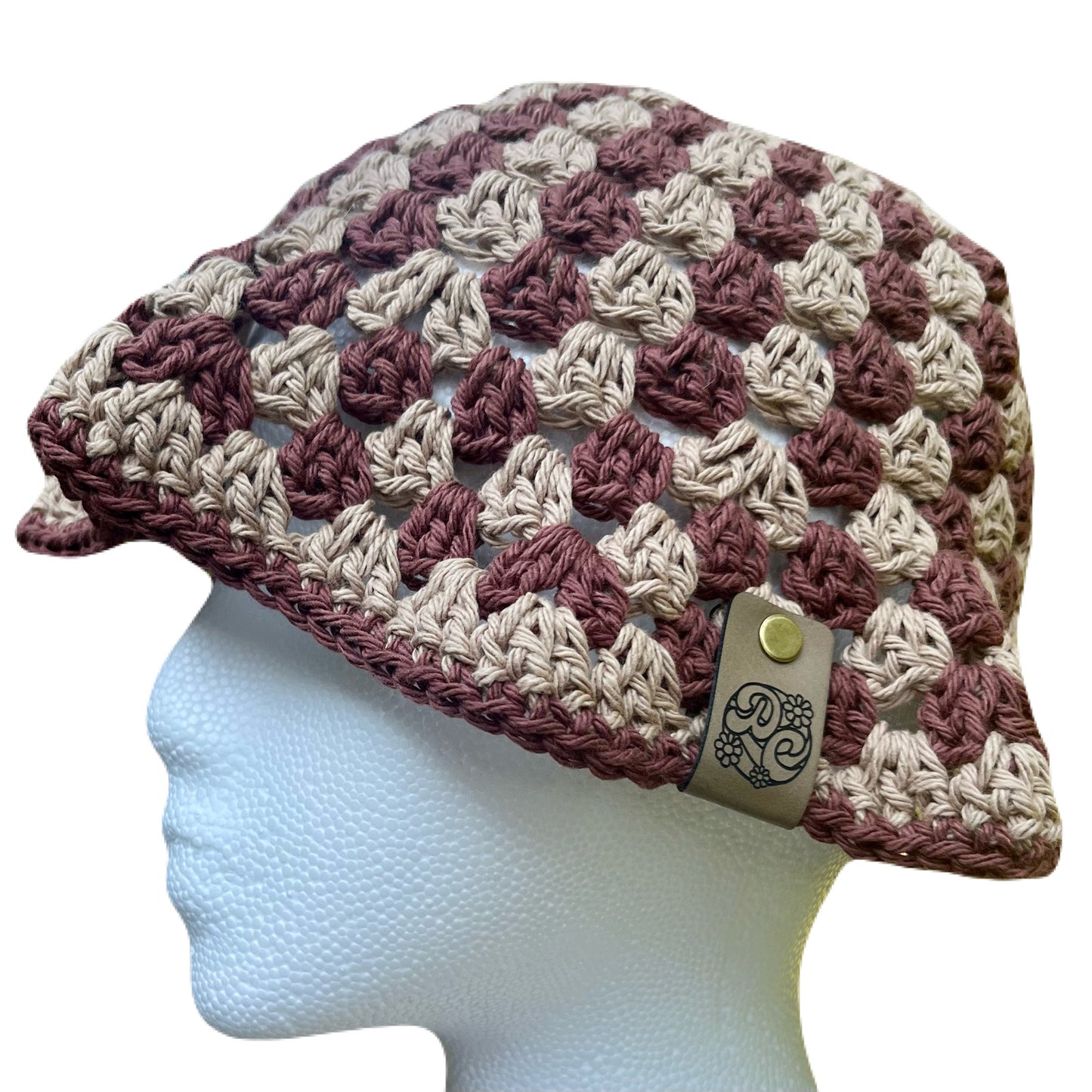 Granny Bucket Hat - Brown 1