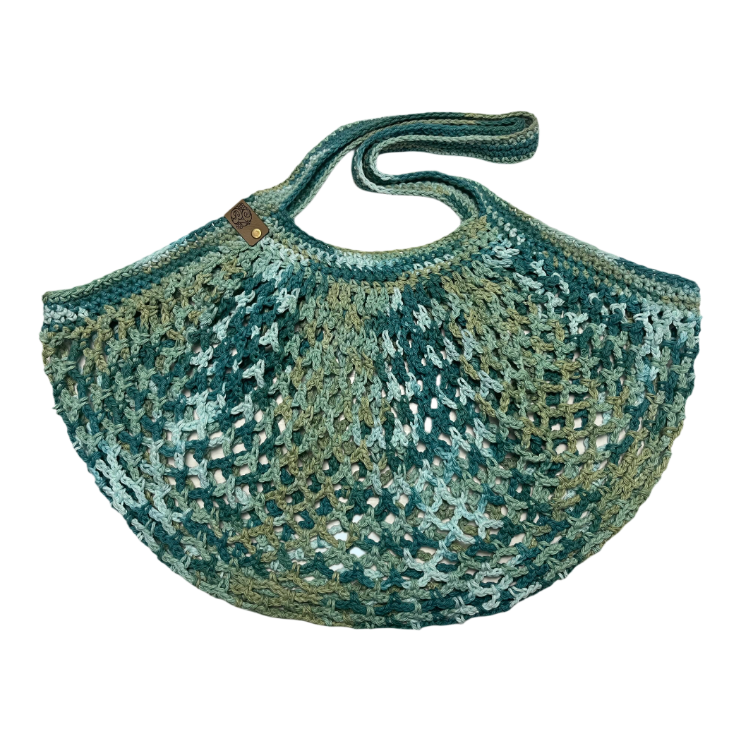 Medium Mesh Market Bag - Kelp