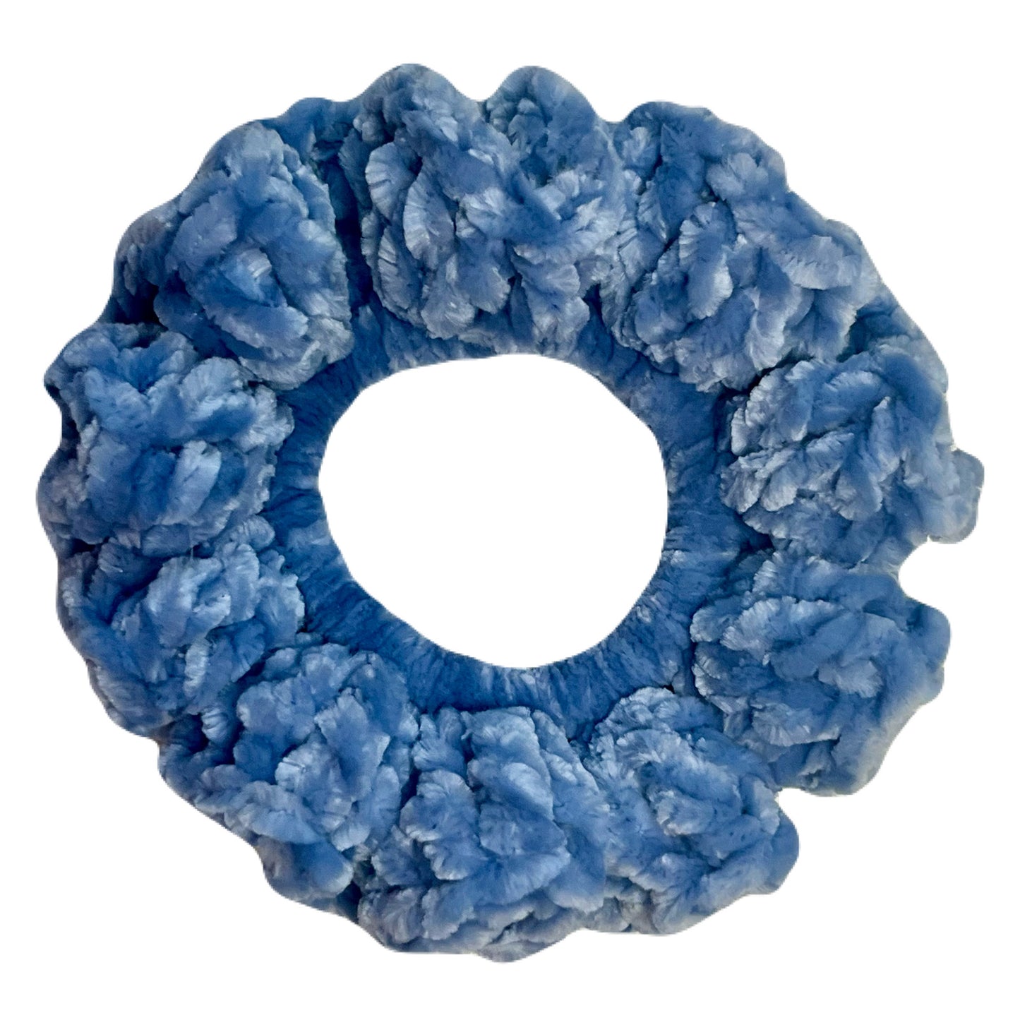 Velvet Scrunchie - Light Blue