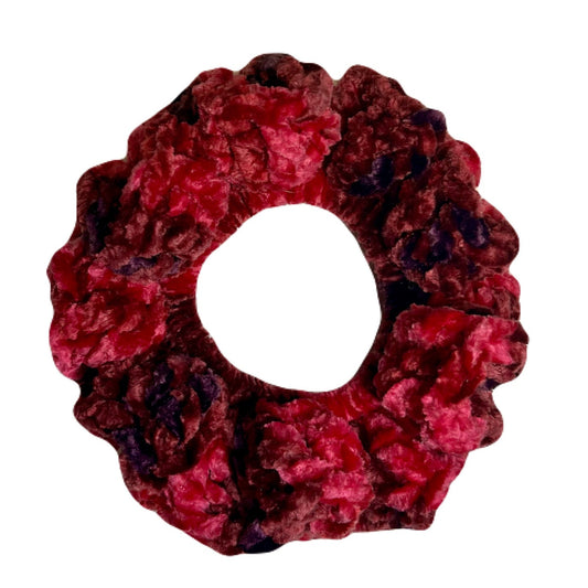 Velvet Scrunchie - Bright Magenta