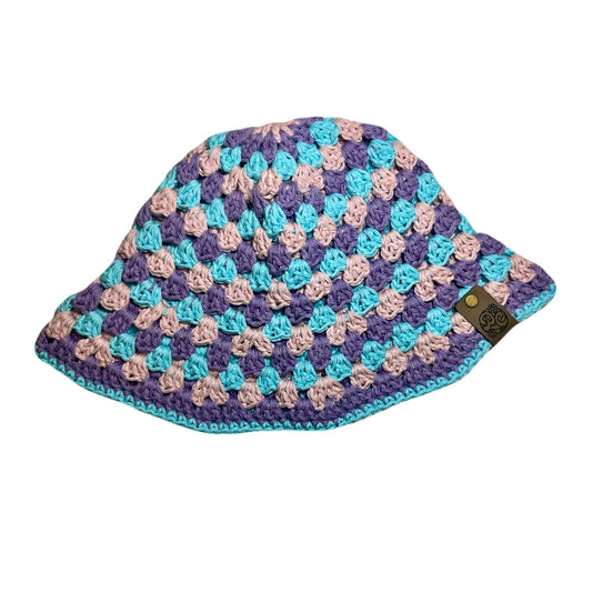Granny Bucket Hat - Pastel Bi Pride