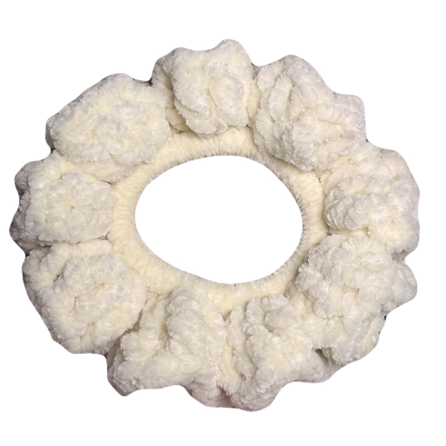 Velvet Scrunchie - Pearl/Ivory