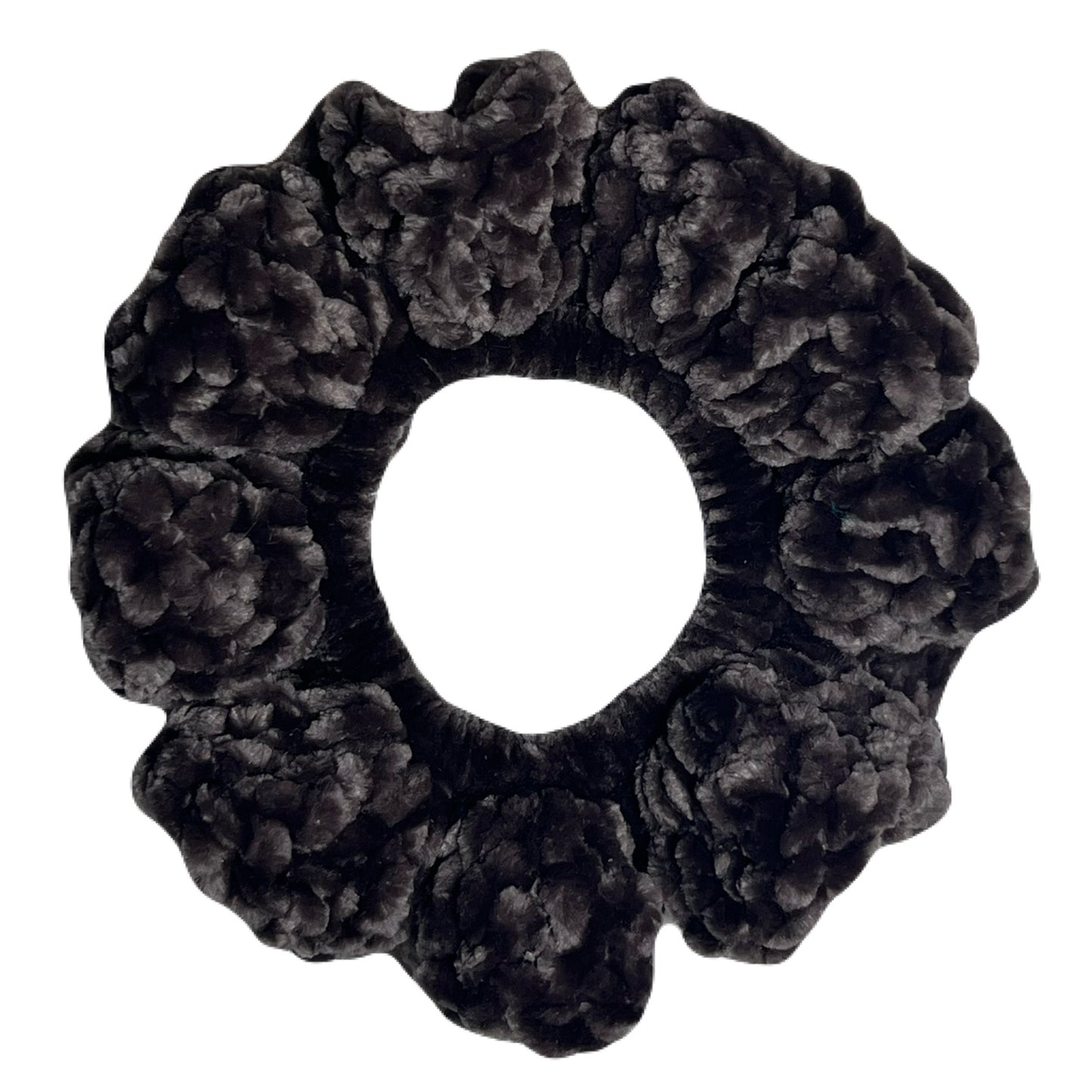 Velvet Scrunchie - Pewter