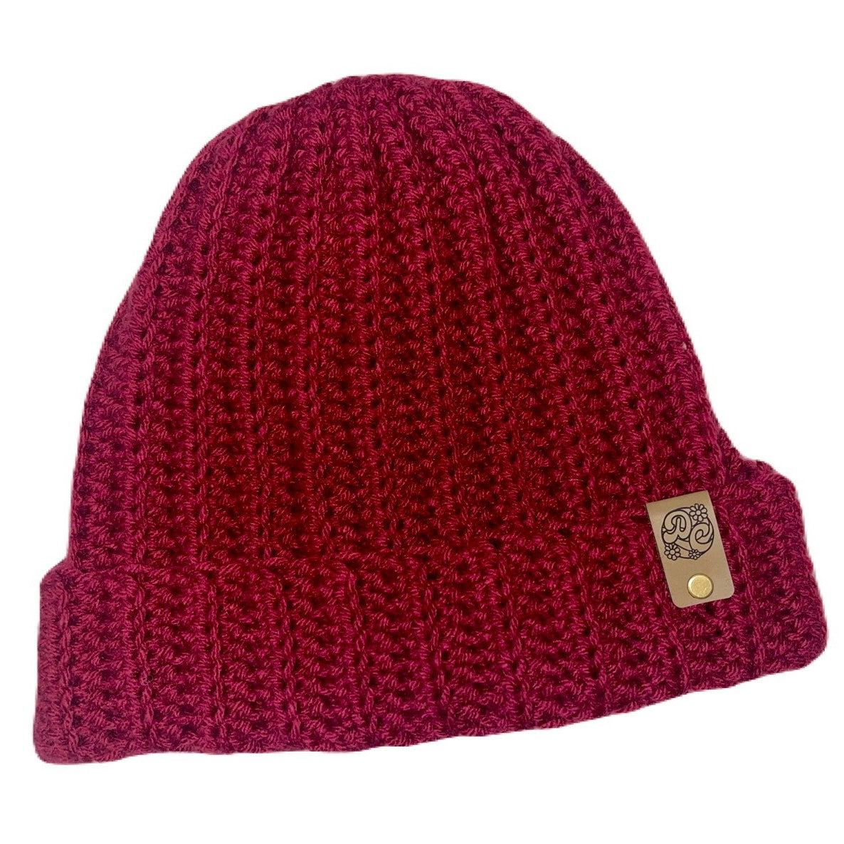 Ribbed Beanie - Wine Red