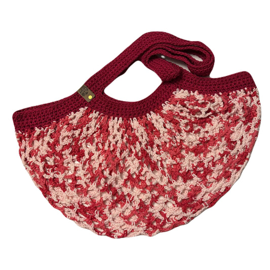Medium Mesh Market Bag - Rose Ombre