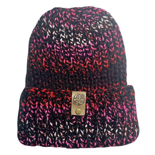 Chunky Knit Beanie - Strawberry Jam