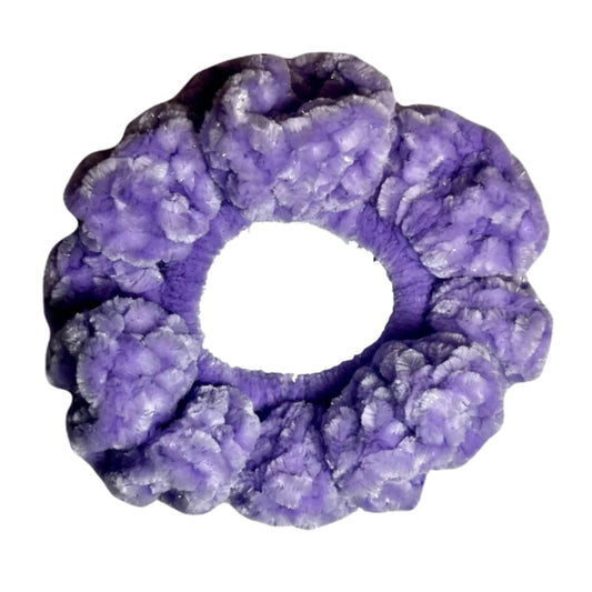 Velvet Scrunchie - Sparkly Lavender