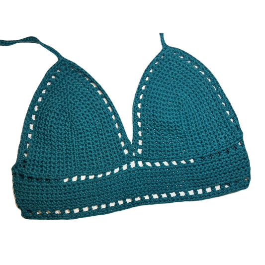 Teal Lily Top - Medium
