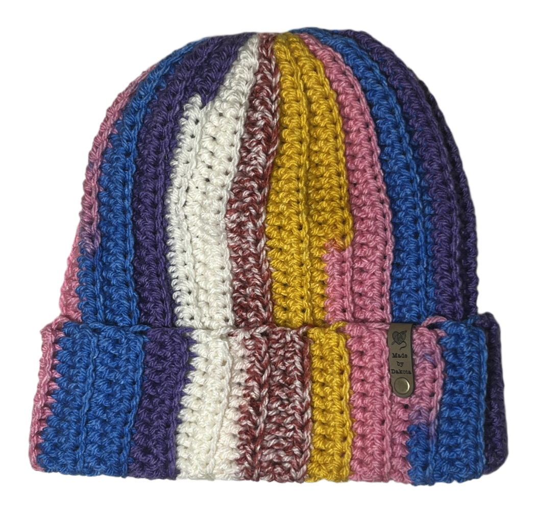 Multicolor Ribbed Beanie - Tutti Frutti