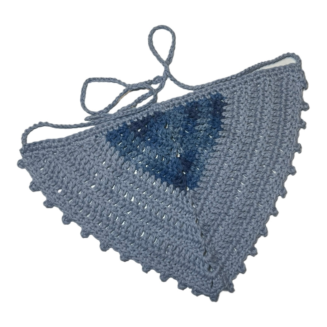 Cotton Bandana - Two-Toned Blue Ombre