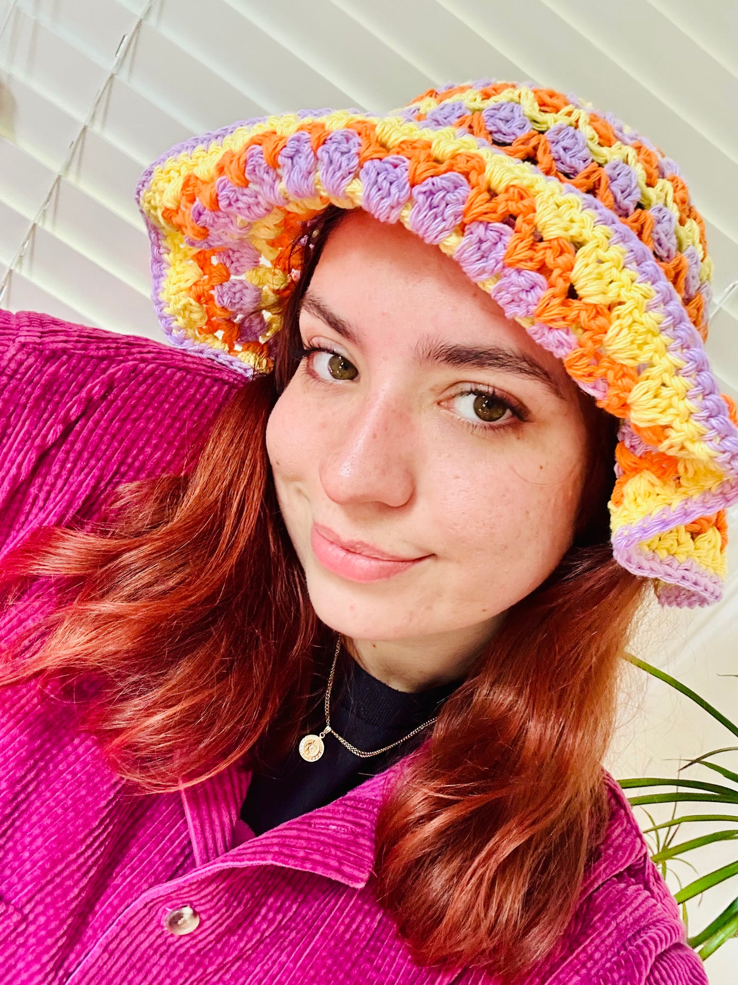 Kelp Bucket Hat - Orange/Yellow/Lilac